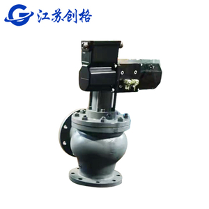 Electro-hydraulic double-acting stop valve