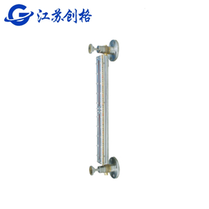 Two-color glass plate liquid level gauge